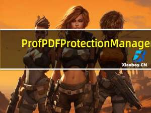 ProfPDF Protection Manager(PDF 安全性管理)V1.5 绿色汉化版（ProfPDF Protection Manager(PDF 安全性管理)V1.5 绿色汉化版功能简介）