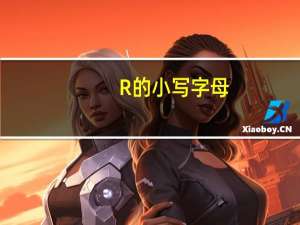 R的小写字母
