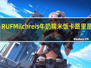 RUF Milchreis 牛奶糯米饭卡路里是多少