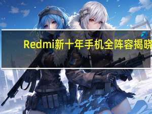 Redmi新十年手机全阵容揭晓：四大系列！新增中端旗舰