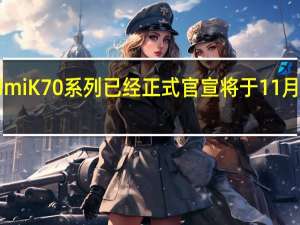 RedmiK70系列已经正式官宣将于11月29日发布