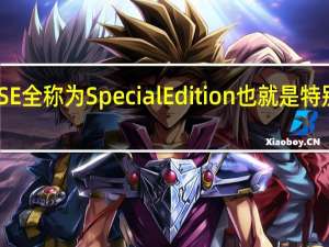 SE全称为SpecialEdition也就是特别版本