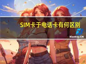 SIM卡于电话卡有何区别