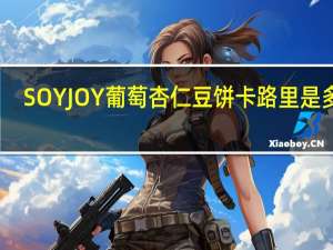 SOYJOY 葡萄杏仁豆饼卡路里是多少