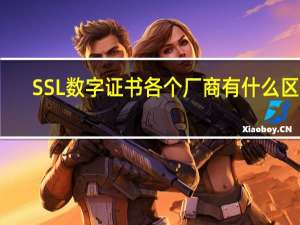 SSL数字证书各个厂商有什么区别