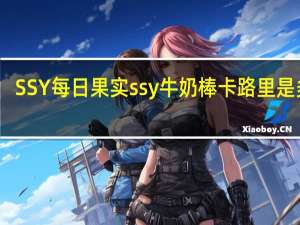 SSY每日果实 ssy 牛奶棒卡路里是多少