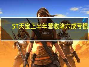 ST天宝上半年营收降六成 亏损2.76亿负债近25亿