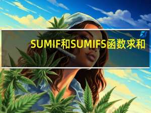 SUMIF和SUMIFS函数求和