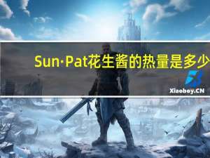 Sun·Pat 花生酱的热量是多少