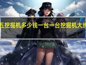 T五挖掘机多少钱一台 一台挖掘机大约多少钱