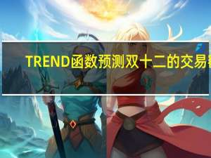 TREND函数预测双十二的交易额