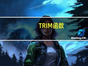 TRIM函数