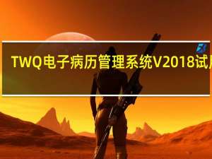 TWQ电子病历管理系统 V2018 试用版（TWQ电子病历管理系统 V2018 试用版功能简介）