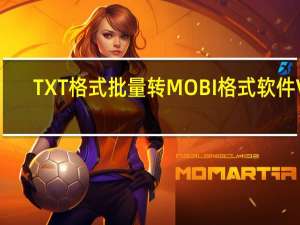 TXT格式批量转MOBI格式软件 V1.0 通用版（TXT格式批量转MOBI格式软件 V1.0 通用版功能简介）