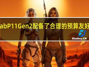 Tab P11 Gen 2 配备了合理的预算友好型规格