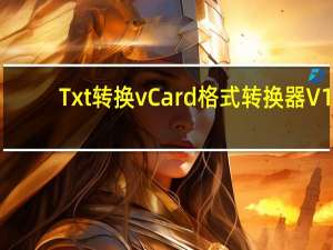 Txt转换vCard格式转换器 V1.0 绿色版（Txt转换vCard格式转换器 V1.0 绿色版功能简介）