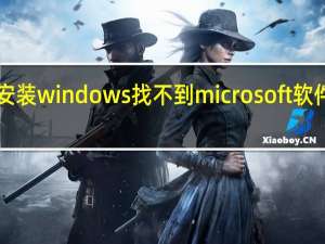 U盘安装windows找不到microsoft软件许可条款