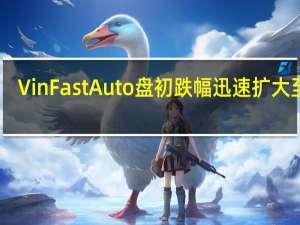 VinFast Auto盘初跌幅迅速扩大至10%