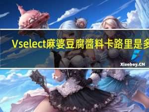 Vselect 麻婆豆腐醬料卡路里是多少