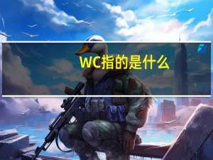 WC指的是什么