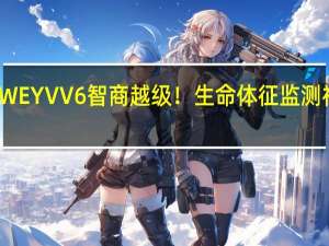 WEY VV6智商越级！生命体征监测神助攻，车界脑王实锤