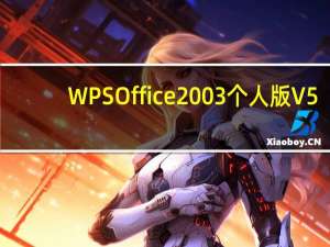 WPS Office 2003个人版 V5.08.18.2003 免费完整版（WPS Office 2003个人版 V5.08.18.2003 免费完整版功能简介）
