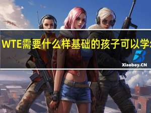 WTE 需要什么样基础的孩子可以学 幼儿3