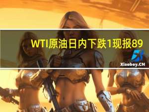 WTI原油日内下跌1%现报89.25美元/桶；布伦特原油日内跌0.94%现报92.78美元/桶