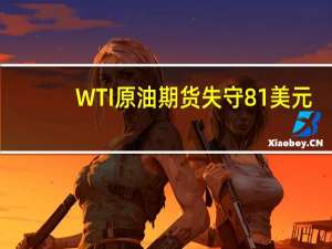 WTI原油期货失守81美元/桶日内跌幅1.84%