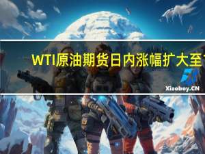 WTI原油期货日内涨幅扩大至1.00%现报80.63美元/桶