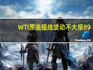 WTI原油短线波动不大报89.9美元/桶