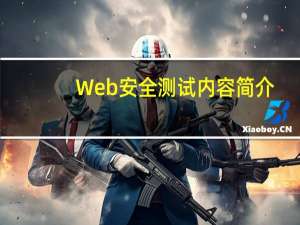 Web安全测试内容简介