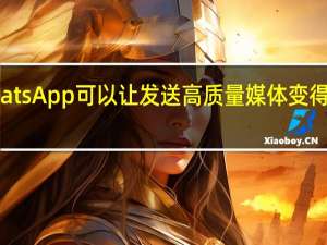 WhatsApp 可以让发送高质量媒体变得更加方便