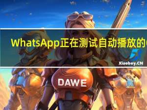 WhatsApp正在测试自动播放的GIF