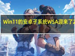 Win11的安卓子系统WSA迎来了2204.40000.20.0版本更新