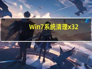 Win7系统清理 x32/x64 绿色免费版（Win7系统清理 x32/x64 绿色免费版功能简介）