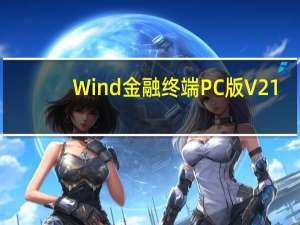 Wind金融终端PC版 V21.7.0 官方免费版（Wind金融终端PC版 V21.7.0 官方免费版功能简介）