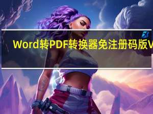 Word转PDF转换器免注册码版 V13.3 免费版（Word转PDF转换器免注册码版 V13.3 免费版功能简介）