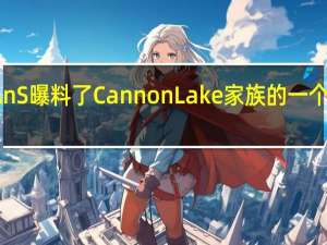 YuuKiAnS曝料了CannonLake家族的一个特殊工程样品