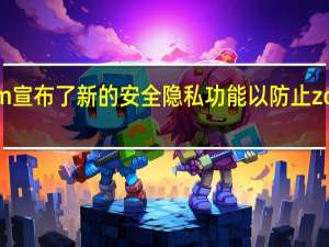 Zoom宣布了新的安全隐私功能以防止zoombomb