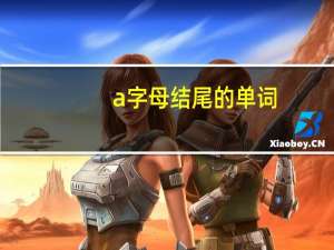a字母结尾的单词