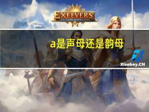 a是声母还是韵母