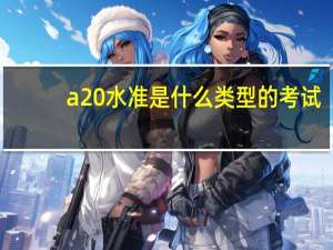 a 水准是什么类型的考试