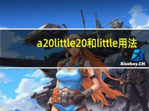 a little 和little用法