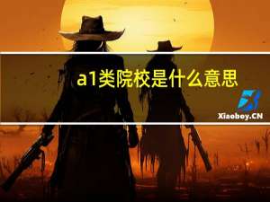 a1类院校是什么意思