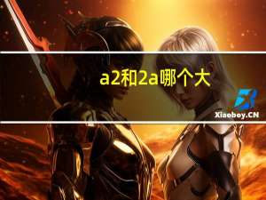 a2和2a哪个大