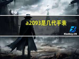 a2093是几代手表（a209）