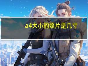 a4大小的照片是几寸（a4大小）