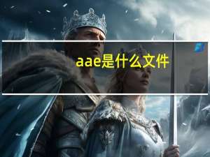 aae是什么文件（aae）