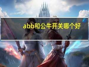 abb和公牛开关哪个好